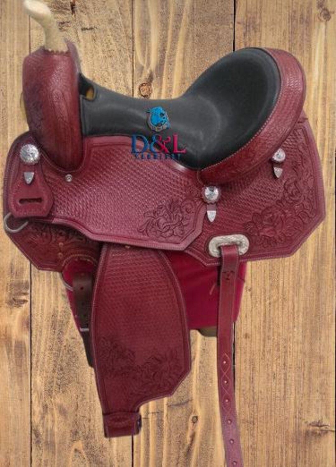 Selle Western Barrel Racing D&L SADDLERY – Cuir Premium, Tailles 12-18 Pouces (Neuve, Livraison Gratuite)