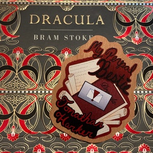 Dracula Daily Penpal Bestie Jonathan Harker Wood Pin
