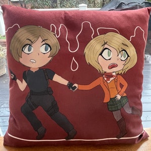 Resident Evil 4 Leon & Ashley Pillow Plush