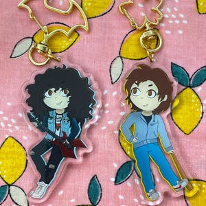 Steddie Keychains -- Steve & Eddie Charms