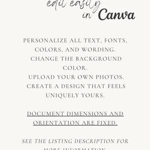 Elegant Wedding Invitation Suite Template | Canva Editable | 5x7 Invitation, Details, RSVP image 2