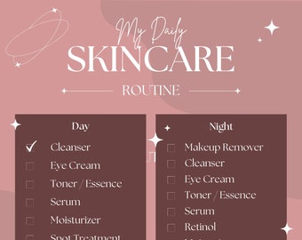 Skincare Routine Planner