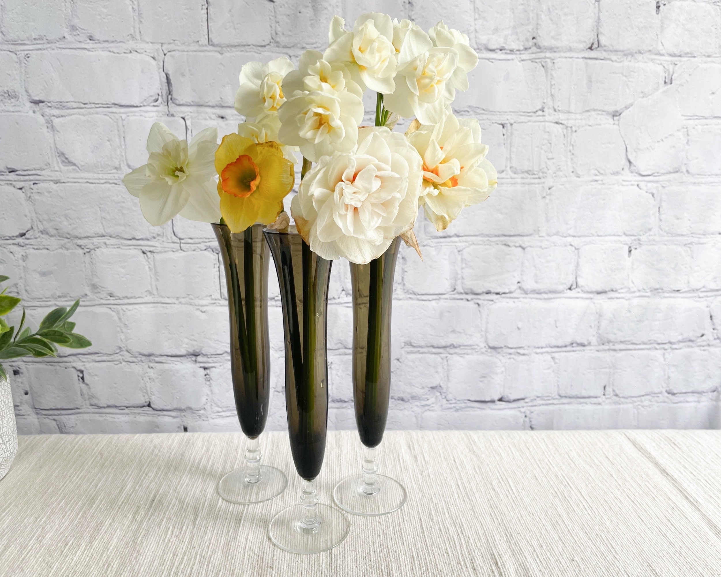 Solan De Cabras Jarrones De Vidrio Mini - Set De 3, Vintage, Para Flores  Pequeñas Garrafa Agua Con Grifo