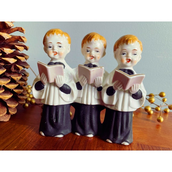 Vintage Musical Choir Boy Ornament Retro Christmas Etsy