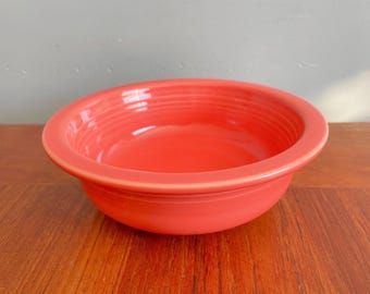 Vintage Fiesta Tangerine Orange Serving Bowl, 2003 Collectible Fiestaware Dishware