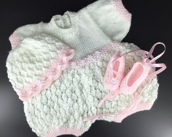 Hand Knitted Babies Romper Set