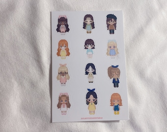 Pixel Girl Sticker