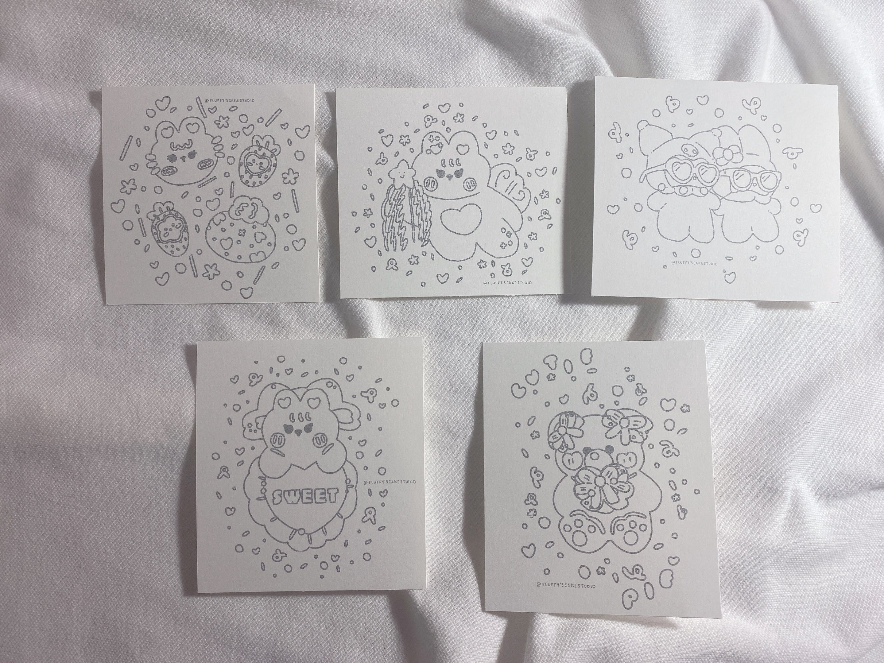Mini Coloring Pages - Etsy