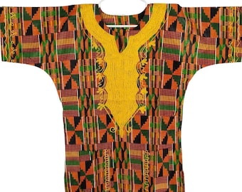 Dashiki Shirt Top for Men and Women Unisex | African Clothing for Weddings, Formals, Prom, Party | Ankara Kente Dashiki African Print Attire