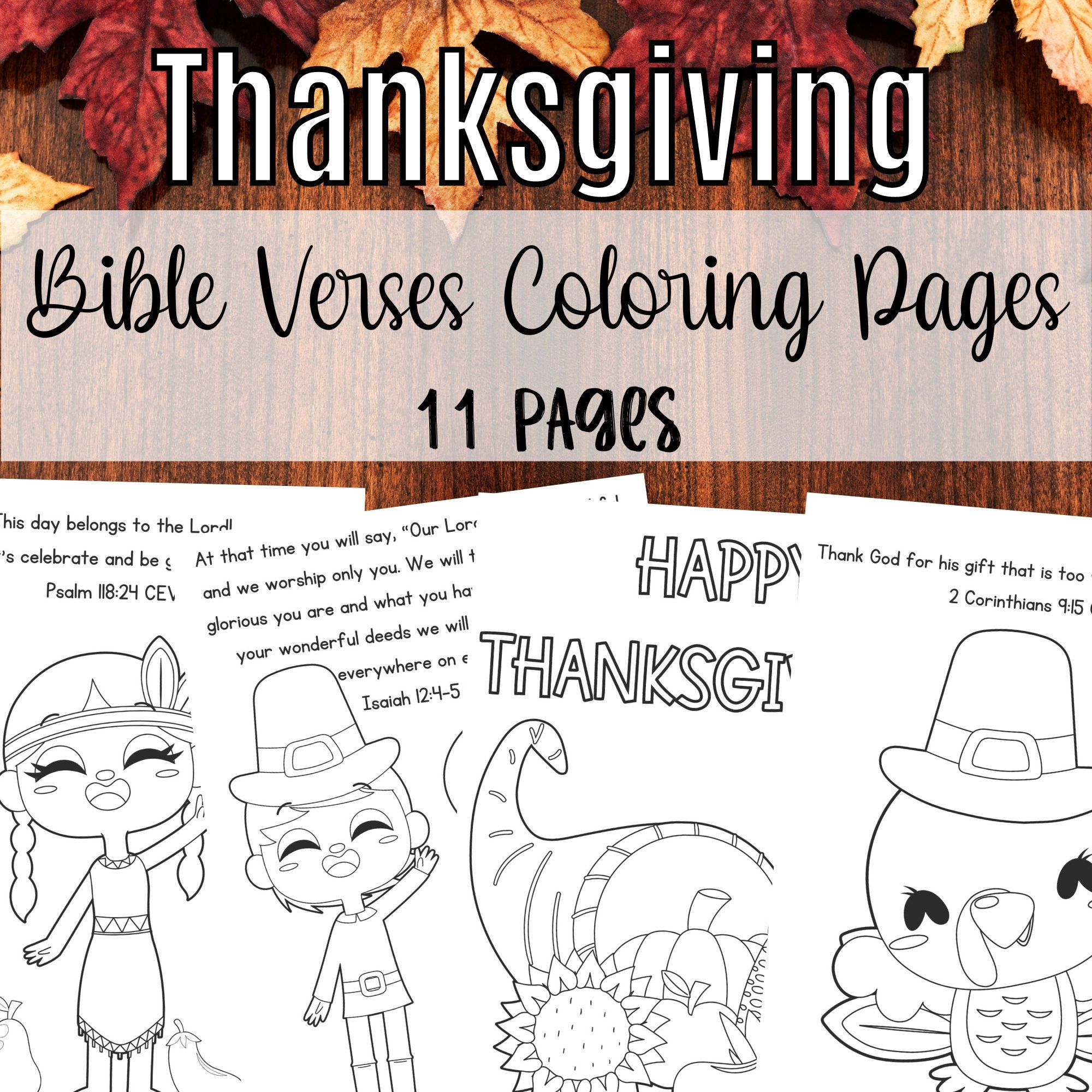 THANKSGIVING Bible Verses Coloring - Il Fullxfull.4375410943 Fc1a 