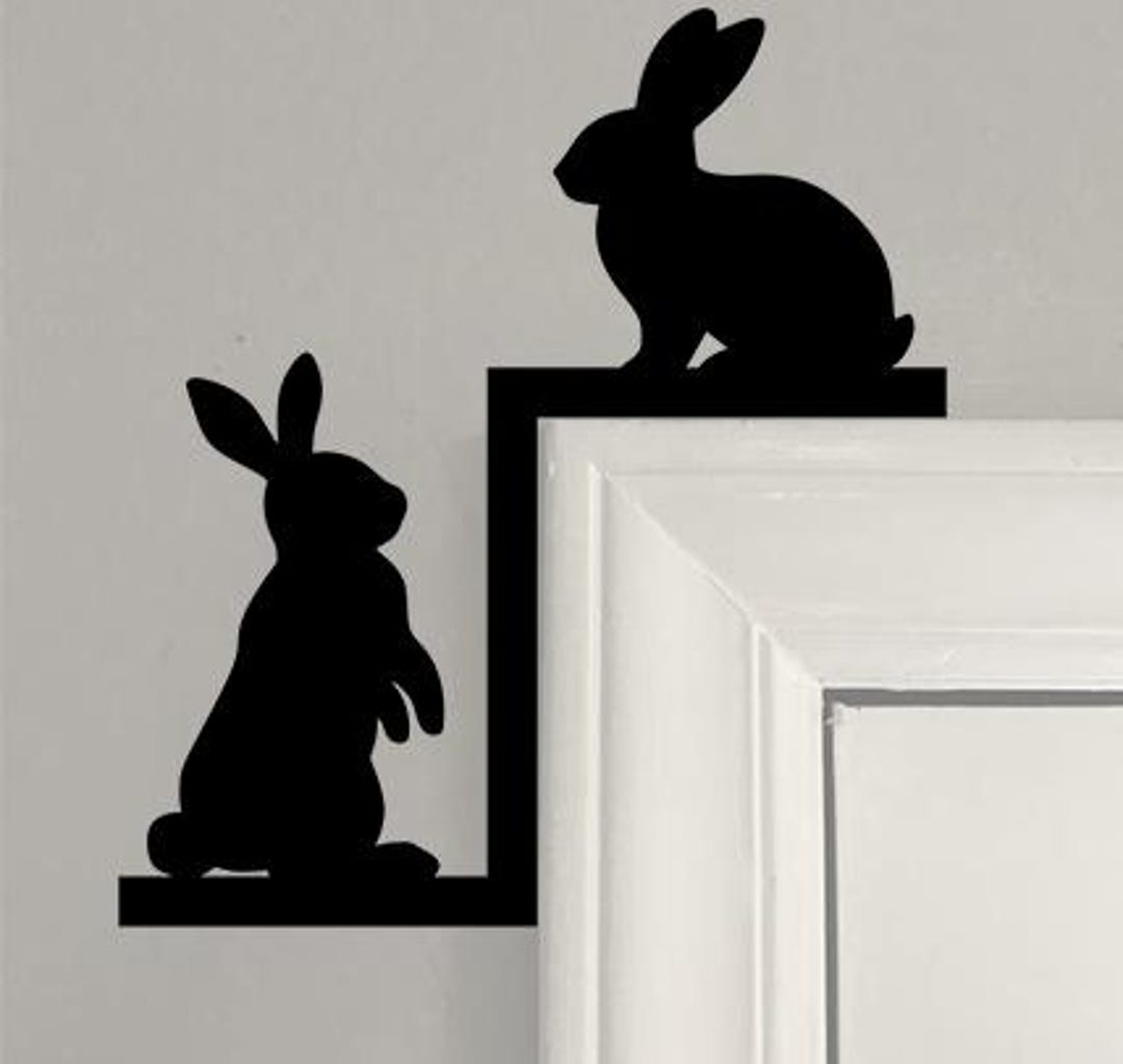 Rabbit / Bunny Door Corner / Window Accent / Corner Accent / Door Decor ...