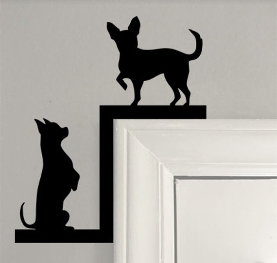 Chihuahua Dog/ Dog Window Accent / Corner Accent / Door Decor