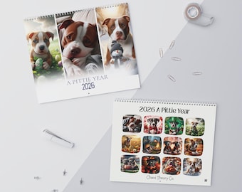 2026 Pet Lover Wall Calendar | Dog & Puppy Photography, Animal Gifts, Home Decor, Planner 2026