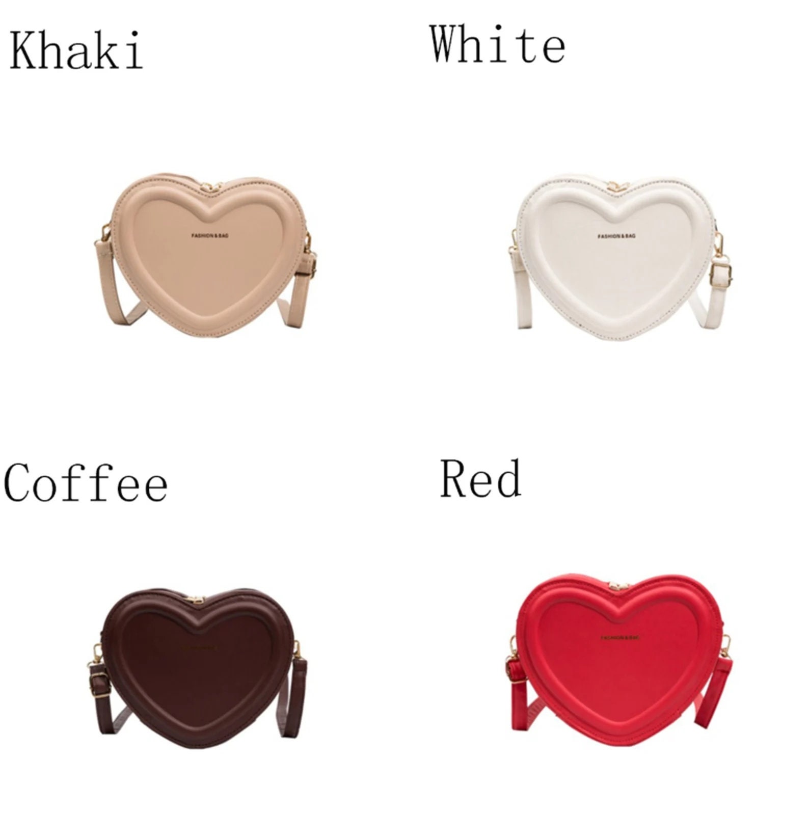 Heart Shaped Handbag, Minimalist Heart Design Novelty Bag, Peach Heart ...