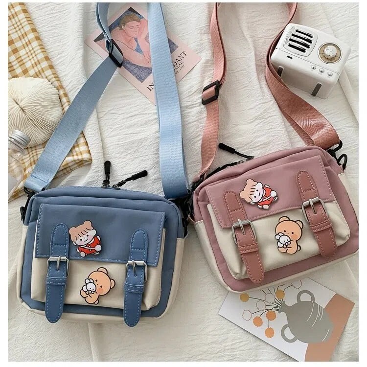 Cute Crossbody Bag,cute Casual Satchel Girls Zipper Mini Canvas
