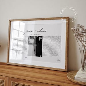 MODELLO DIGITALE per la stampa dei voti / Modello Corjl / Voti per lui e per lei / Prodotto digitale / Anniversario, matrimonio, regalo di San Valentino