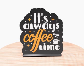 Kaffebordsskylt – Rolig kaffeälskare kontorsdekor
