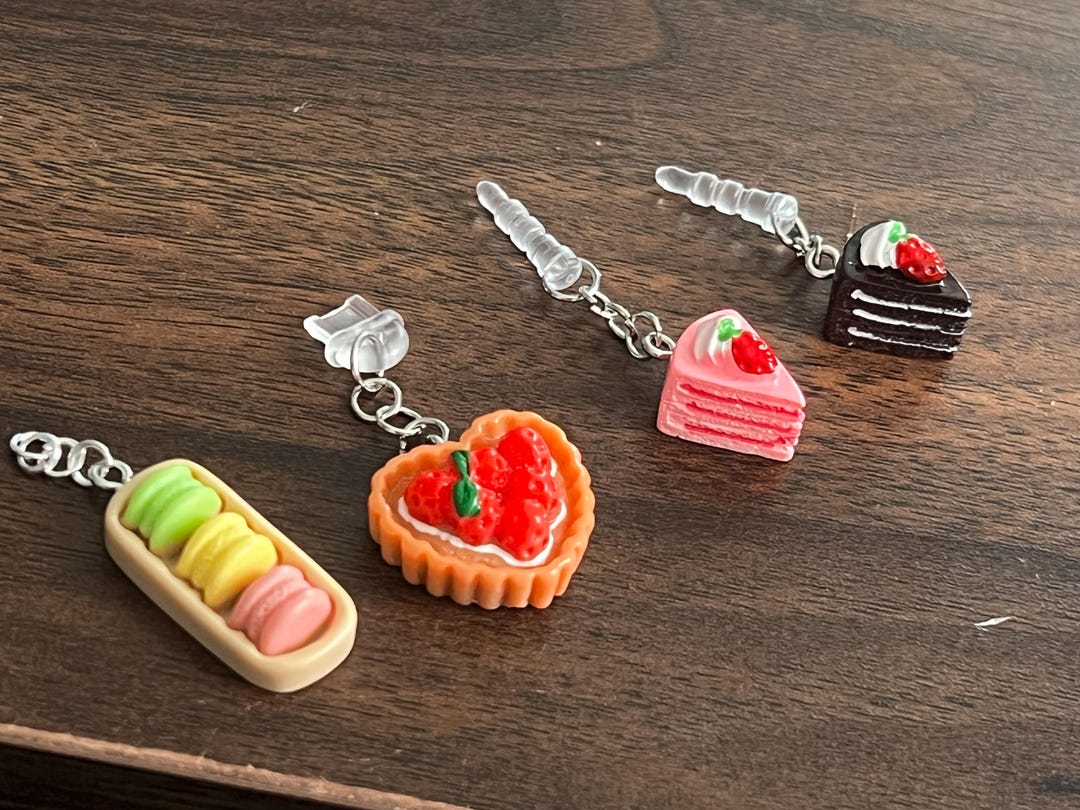 Cute Dessert Dust Plugs for Charms, Keychains & Ports - Fits Audio ...