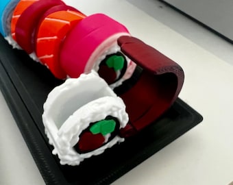 Porta-comprimidos em formato de sushi com bandeja para bloco de notas - Solução de organização única e divertida