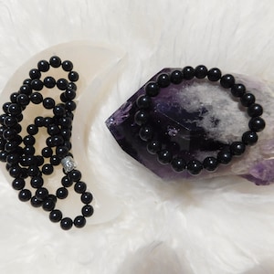 Schungit Perlen Armband