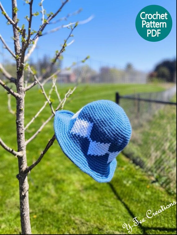 Summer Crochet Hat PATTERN for Kids Bucket Hat Sun Crochet Hat