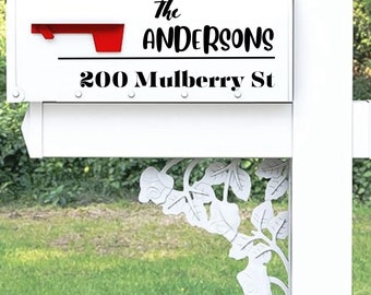 Mailbox Aufkleber mit Name und Adresse, Individuell