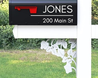 Mailbox Aufkleber Nachname und Adresse