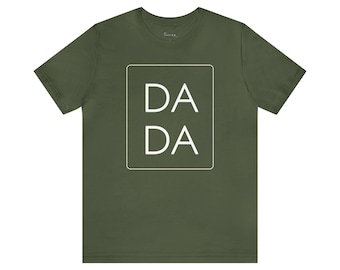 DADA Unisex Jersey Short Sleeve Tee, White Font