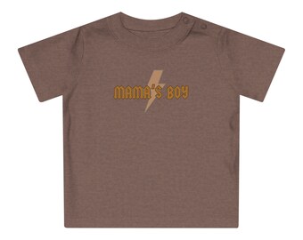 MAMAs BOY Infant Baby T-Shirt, Organic Cotton, Sizes Newborn - 24M