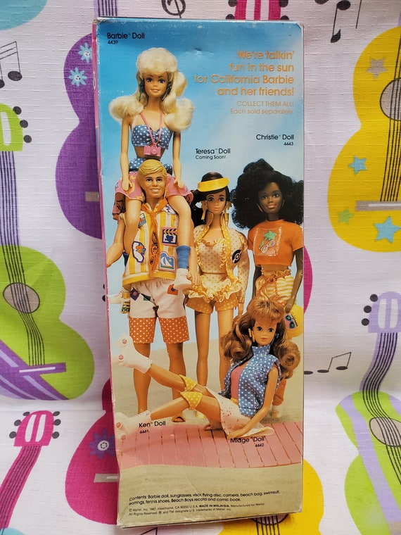 1987 Vintage Club California Dream Barbie With Book - Etsy Denmark