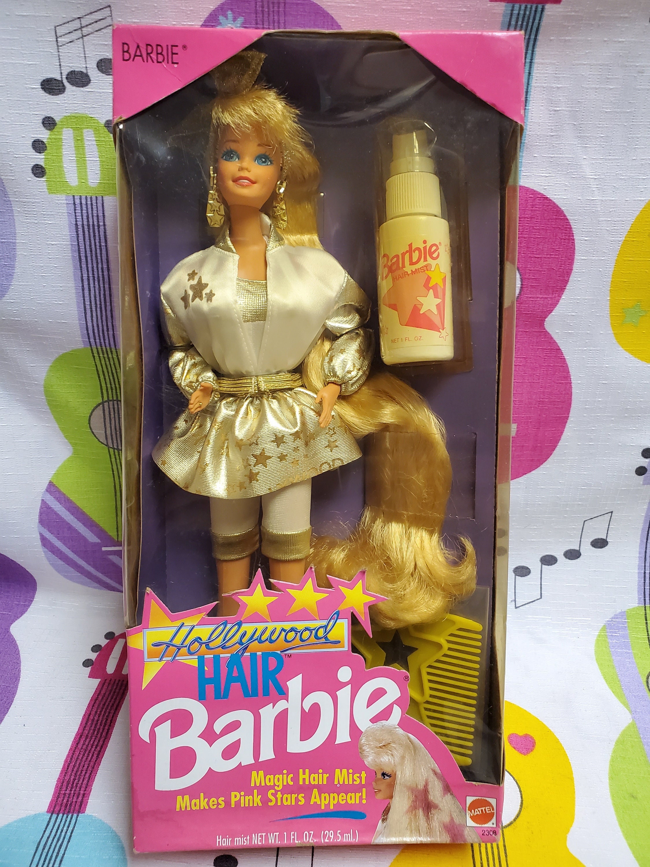 Rijd weg Overzicht Bel terug 1992 Vintage Mattel Hollywood Hair Barbie Magic Hair Mist & - Etsy