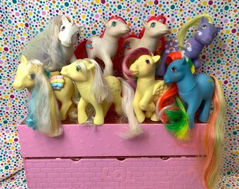 G1 My Little Pony Horses Twisty Tail Cherry Treats Raincurl Ringlet Posey Merriweather Skydancer
