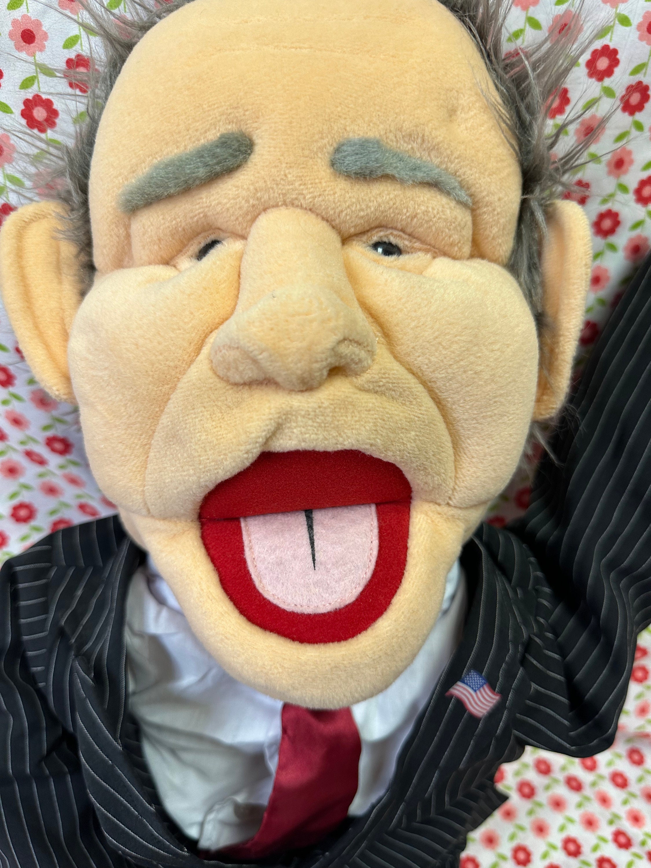 Presidential Hand Puppet W Bush Jr. Soft Plush 28 Etsy