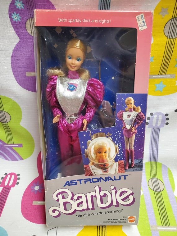 meesterwerk Vooravond Publicatie Vintage Astronaut Barbie Doll 12 Pink 1985 Mattel Toy 2449 - Etsy
