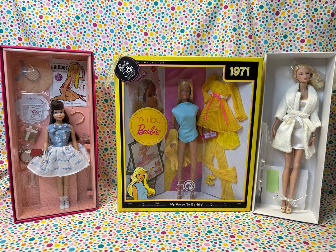 Barbie Skipper 50th Anniversary Barbie Malibu 1971 Retro Etsy