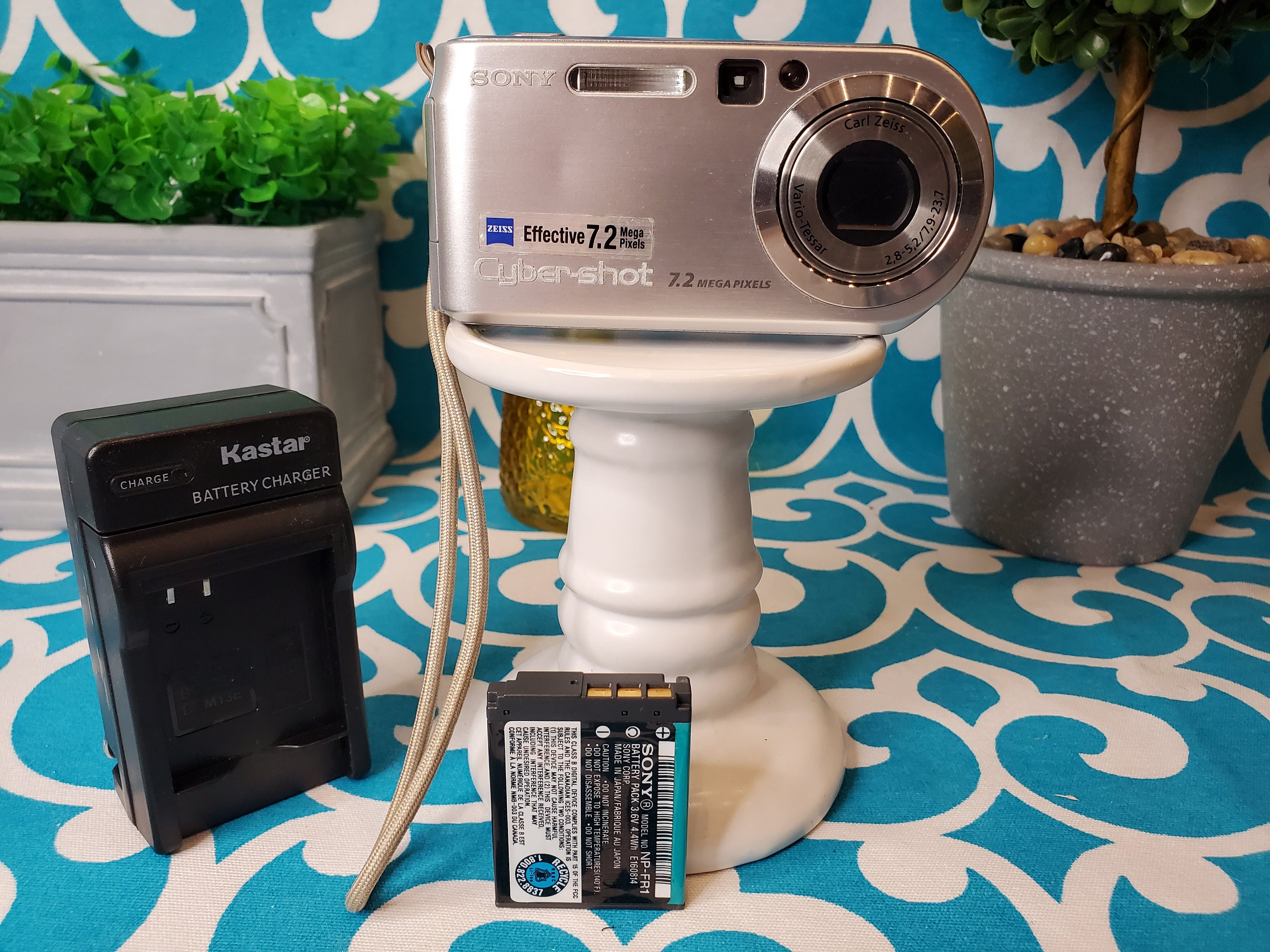 SONY Cyber-shot DSC-P200 7.2MP Silver Metal Digital Camera - Etsy