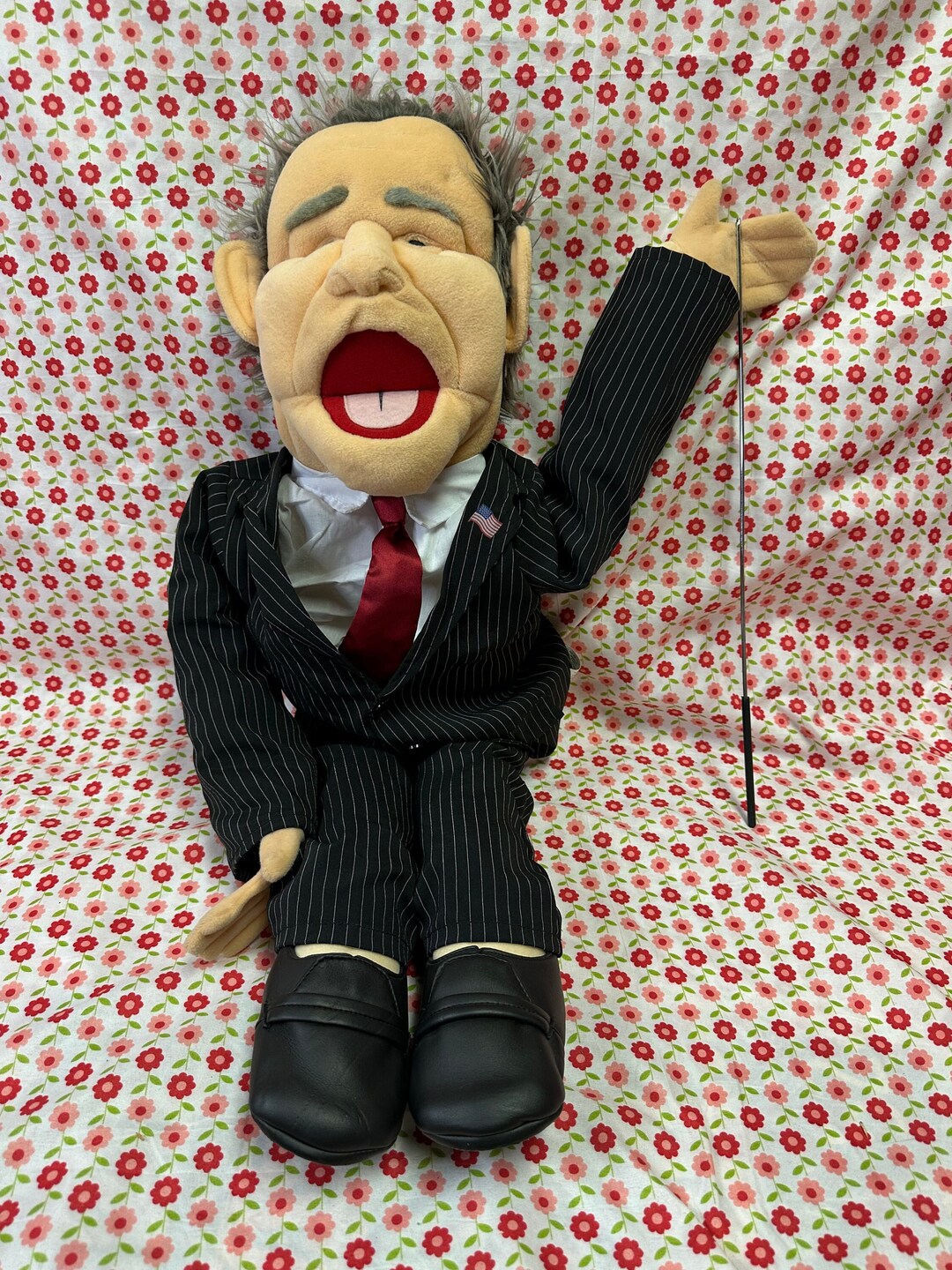 Presidential Hand Puppet W Bush Jr. Soft Plush 28 Etsy