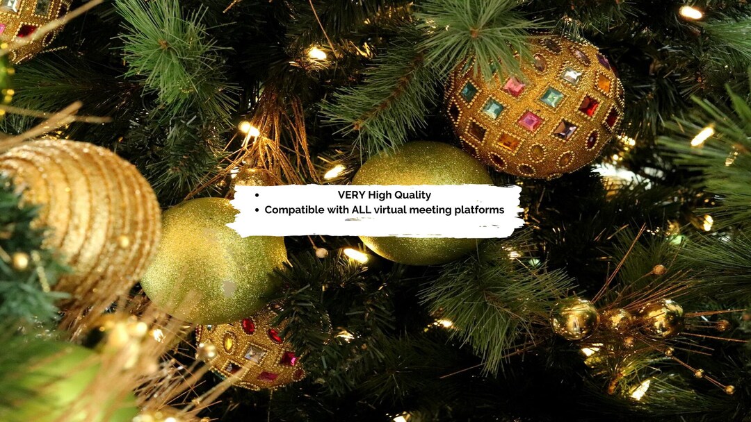 Xmas Background Zoom Merry Christmas - Etsy