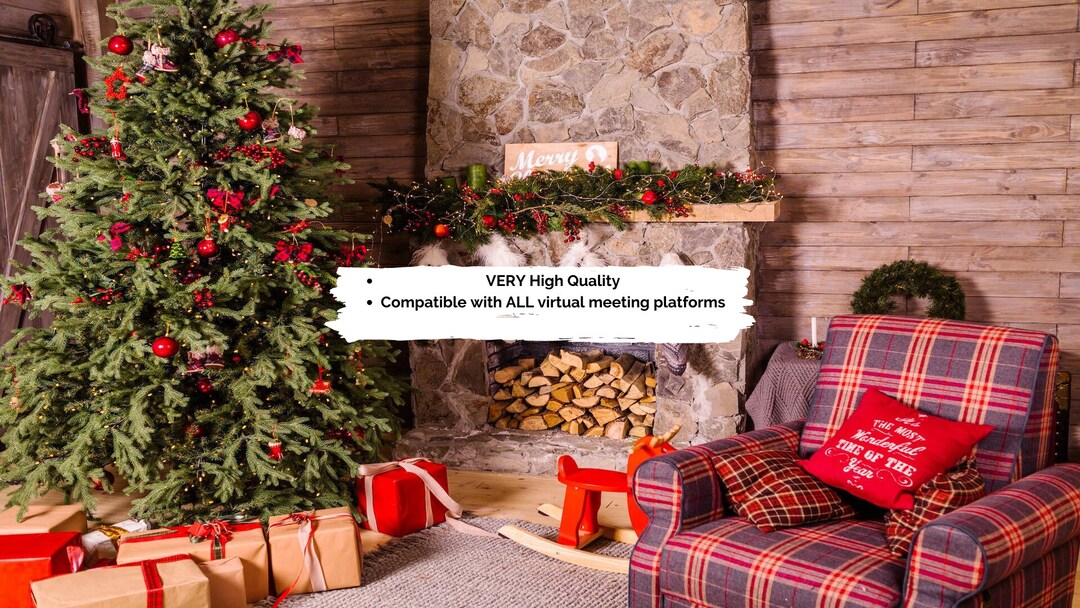 Christmas Zoom Background - Etsy