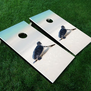 Cornhole Decal Cornhole Wrap HONU - Set of 2 vinyl decals, 24&quot; x 48&quot; - Does not include boards or bags, Decals ONLY
