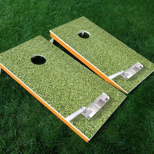 Cornhole Decal Cornhole Wrap Golf Putting  - Set of 2 vinyl decals, 24&quot; x 48&quot; - Does not include boards or bags, Decals ONLY