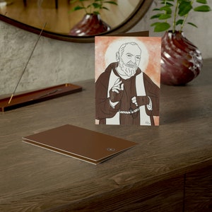 St. Padre Pio Greeting Cards | Tarjetas católicas St. Padre Pío | Saint Patron |Catholic Gifts & Occasions |Exclusive designs|Christmas card