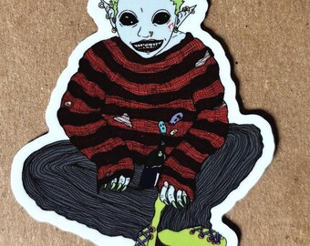 Lachender Vampir Sticker