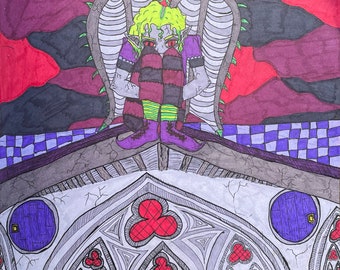 eine Kathedrale in der Unterwelt bewacht