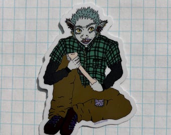 Adesivo lupo mannaro