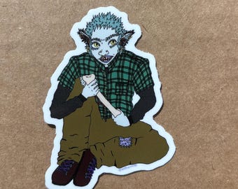 Adesivo lupo mannaro