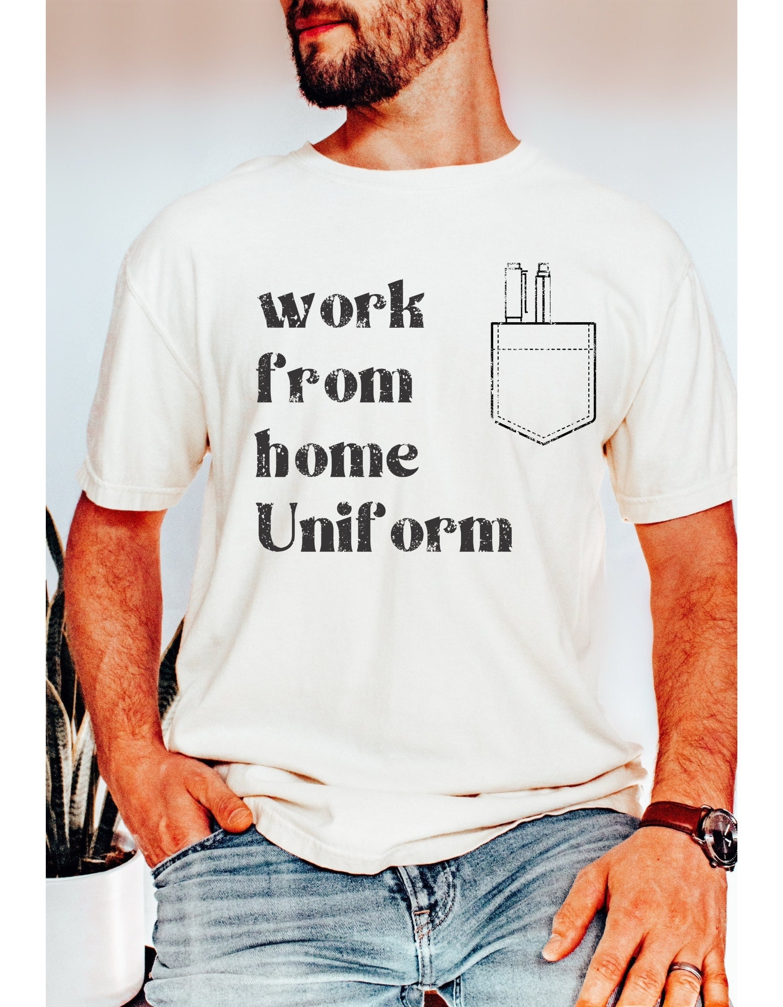 Work from Home uniform t-shirt, funny Tee, wfh,