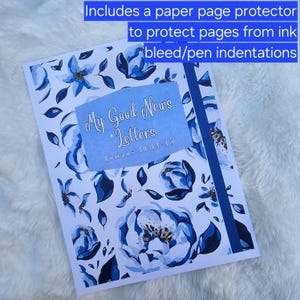 Letter Writing Notepad for Jehovah&#39;s Witnesses- 40 sheet notepad of letter writing paper  | 8 different designs | Page protector included