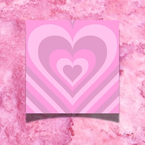 Pink Echo of Hearts | Post it Notes | To-do List | Hearts | Pastel