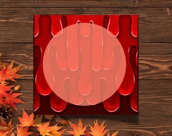 Sangue / Post-it / Lista delle cose da fare / Horror / Design gocciolante / Gotico / Rosso